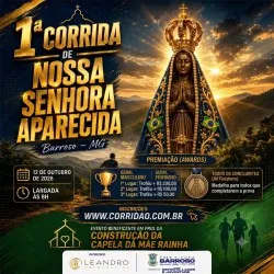 Imagem de divulgação da corrida 1ª Corrida N. S. Aparecida