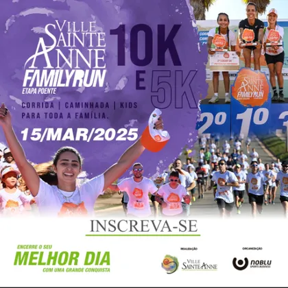 Imagem de divulgação da corrida Ville Sainte Anne Family Run 10k E 5k 2025