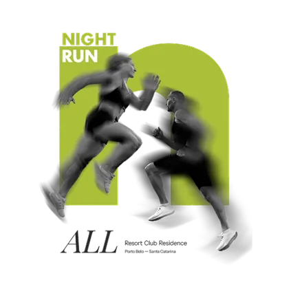 Imagem de divulgação da corrida 1ª Corrida Night Run All Resort Club Residence - 2026