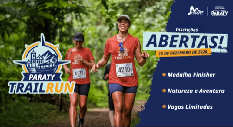 Imagem de divulgação da corrida VI Paraty Trail Run - 2026