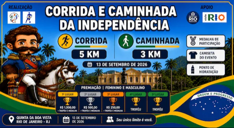 Imagem de divulgação da corrida Corrida E Caminhada Da Independencia 5k