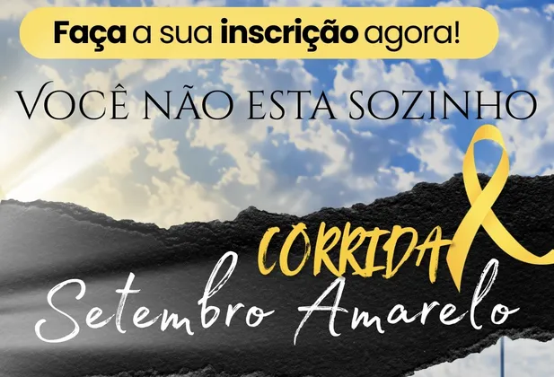 Imagem de divulgação da corrida Corrida setembro amarelo