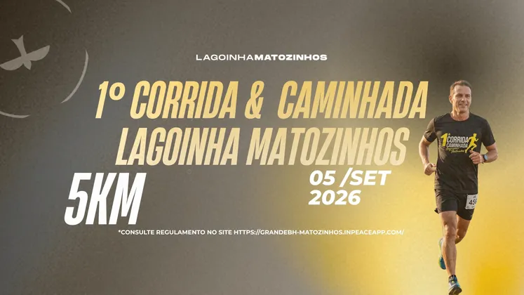 Imagem de divulgação da corrida Primeira Corrida da Lagoinha Matozinhos