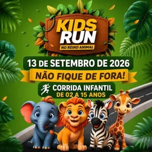 Imagem de divulgação da corrida Kids Run Itabuna