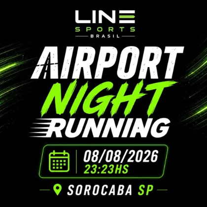 Imagem de divulgação da corrida Airport Night Running 2026