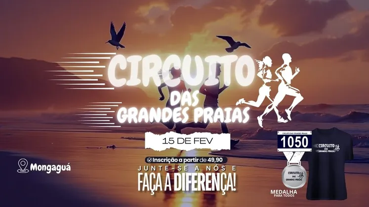 Imagem de divulgação da corrida 5ª Corrida C. Das Grandes Praias