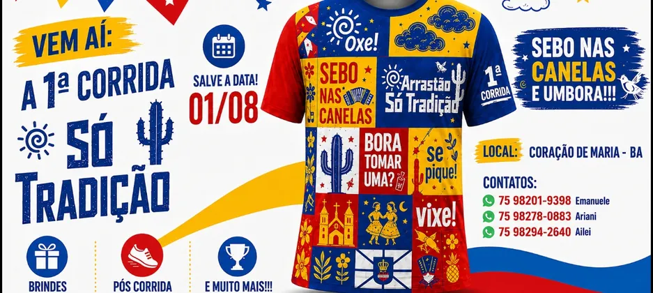 Imagem de divulgação da corrida Corrida "Sebo nas Canelas"