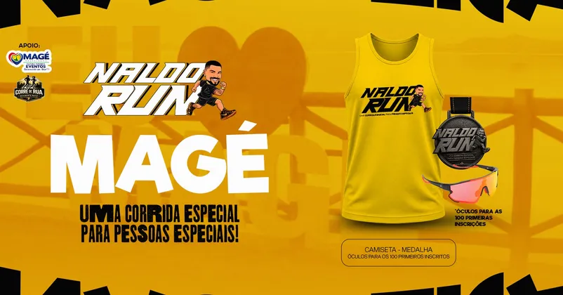 Imagem de divulgação da corrida Naldo Run - Magé