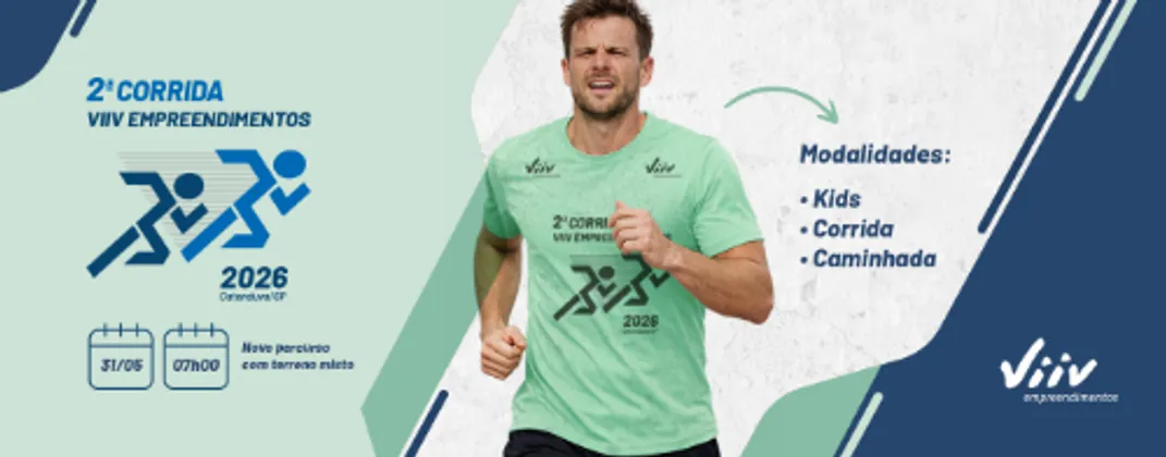 Imagem de divulgação da corrida 2ª Corrida Viiv
