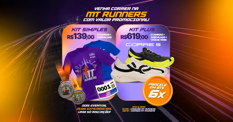 Imagem de divulgação da corrida Corrida Mtrunners 2026
