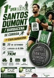 Imagem de divulgação da corrida 1º Open Santos Dumont/ Barbacena (Cancelado)