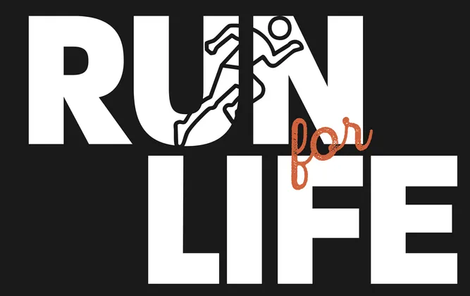 Imagem de divulgação da corrida Corrida Run for Life
