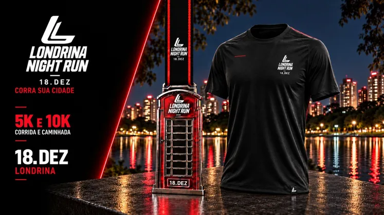 Imagem de divulgação da corrida Londrinha Night Run