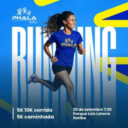 Imagem de divulgação da corrida 2º Corrida e Caminhada Phala Run