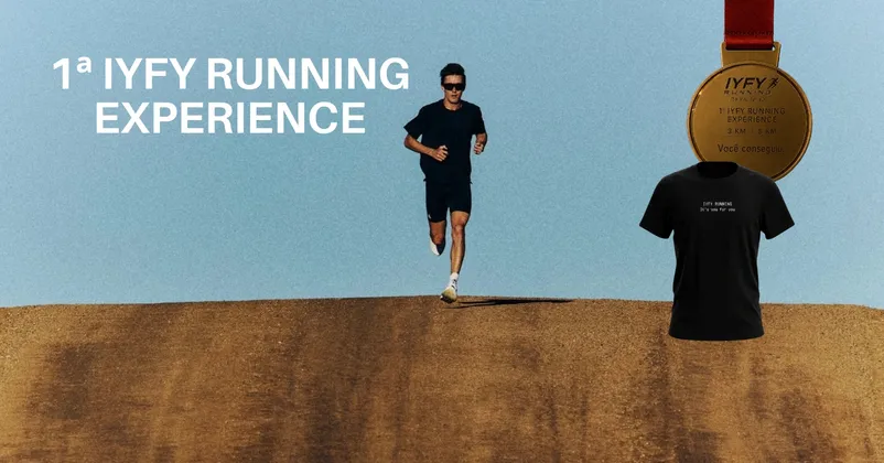 Imagem de divulgação da corrida 1ª IYFY Running Experience