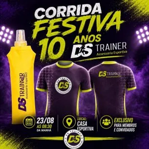 Imagem de divulgação da corrida Corrida Festiva 10 Anos Ds Trainer