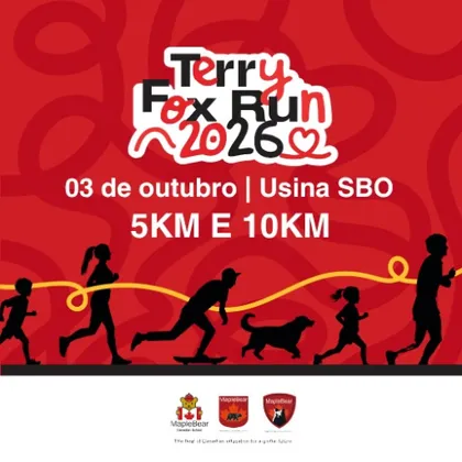 Imagem de divulgação da corrida Terry Fox Run 2026