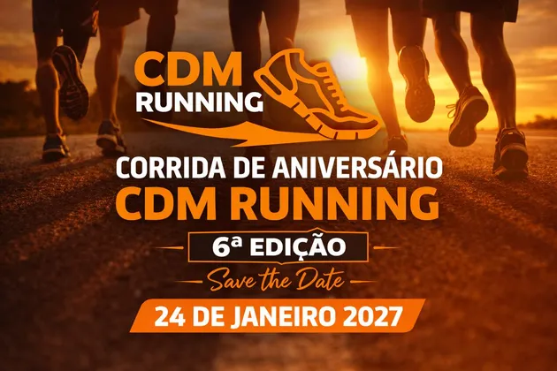 Imagem de divulgação da corrida 6° Aniversário Cdm Running