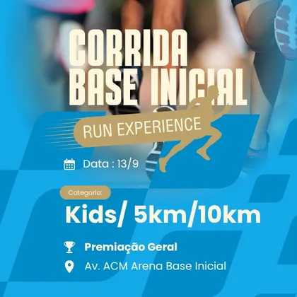 Imagem de divulgação da corrida Base Inicial Run Experience