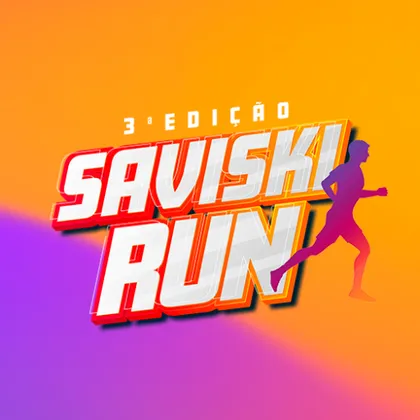 Imagem de divulgação da corrida "3ª Saviski Run Fenafep"
