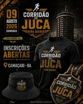 Imagem de divulgação da corrida CorridÃo Do Juca