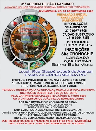 Imagem de divulgação da corrida Circuito Addra De Corridas De Rua 2026 - 31ª Corrida De São Francisco