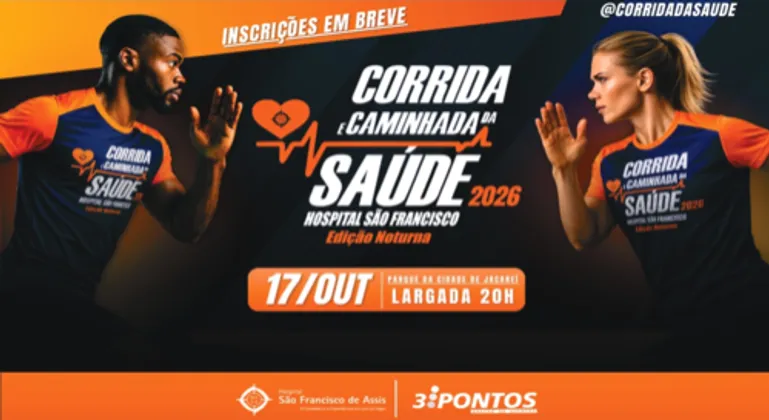 Imagem de divulgação da corrida Corrida e Caminhada da Saude Edicao Noturna 2...