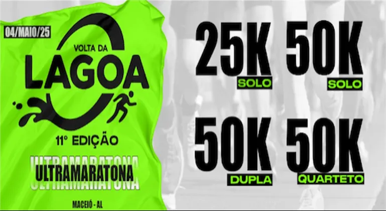 Imagem de divulgação da corrida 11 Volta da Lagoa - A Saga