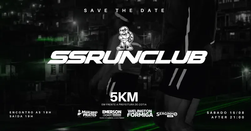 Imagem de divulgação da corrida Ssrunclub