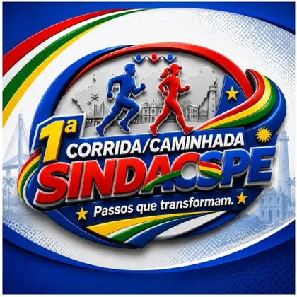 Imagem de divulgação da corrida I Corrida Caminhada Sindacspe