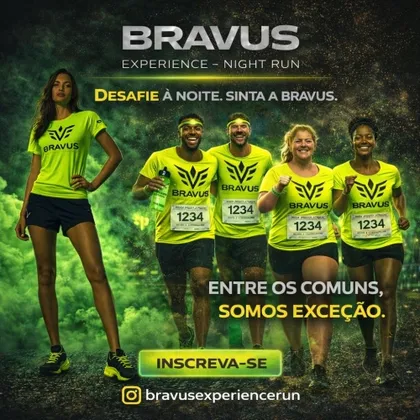 Imagem de divulgação da corrida Bravus Experience Run