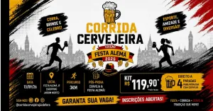 Imagem de divulgação da corrida Corrida Cervejeira Jf - Edição Festa Alemã Jf