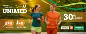 Imagem de divulgação da corrida Corridas Unimed Barbacena 2026