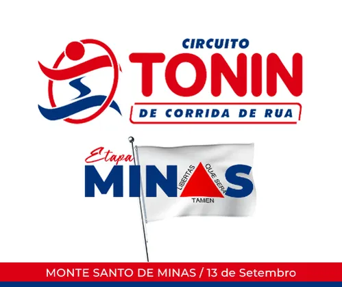 Imagem de divulgação da corrida Circuito Tonin De Corrida De Rua  Monte Sto De Minas Mg