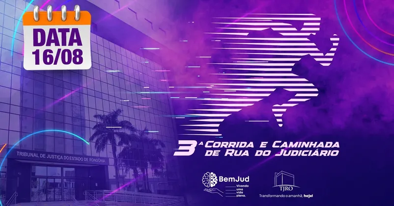 Imagem de divulgação da corrida 3ª Corrida E Caminhada De Rua Do Judiciário