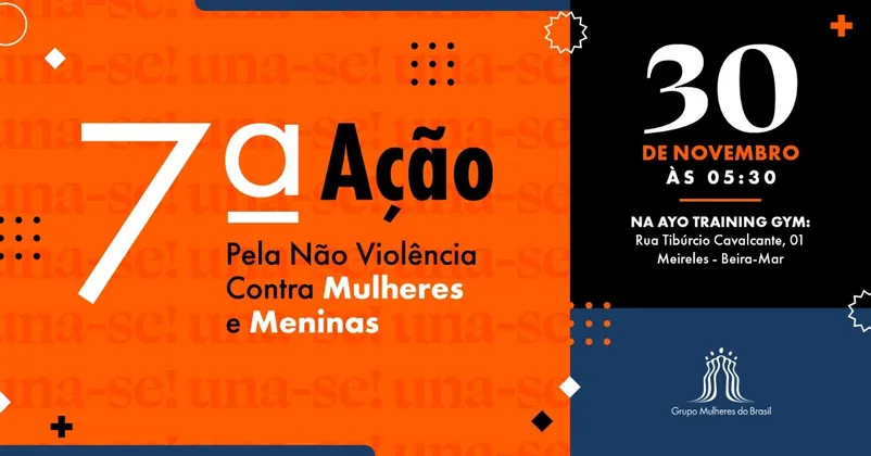 Imagem de divulgação da corrida 7ª ação Corrida E Caminhada 2024 Pelo Fim Da Violência Contra Mulheres E Meninas