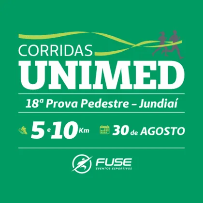 Imagem de divulgação da corrida 18ª Prova Pedestre Unimed Jundiaí E Unimed Kids - 2026