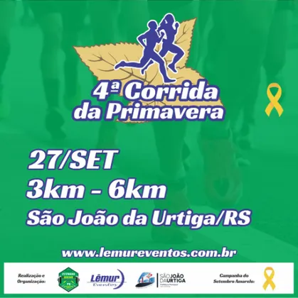 Imagem de divulgação da corrida 4ª Corrida Da Primavera