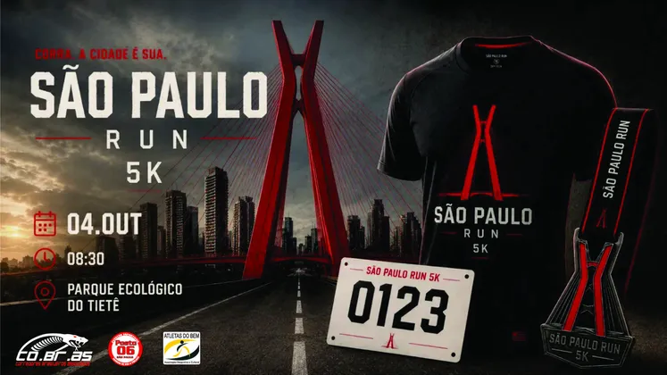 Imagem de divulgação da corrida São Paulo Run 5km