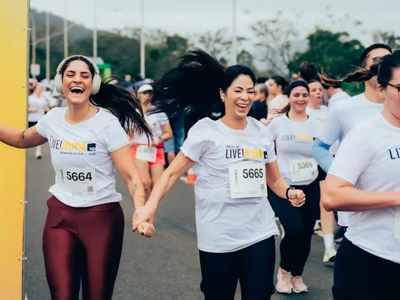 Imagem de divulgação da corrida Live!21k - Fortaleza 2026