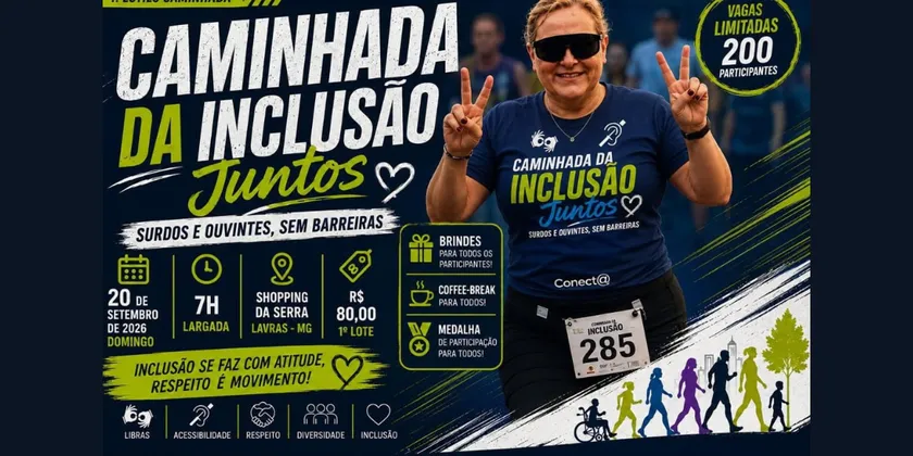 Imagem de divulgação da corrida Corrida da inclusao Surdos