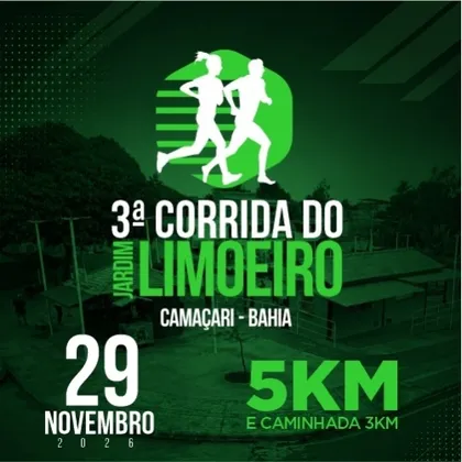 Imagem de divulgação da corrida 3° Corrida Do Jardim Limoeiro Edição 2026
