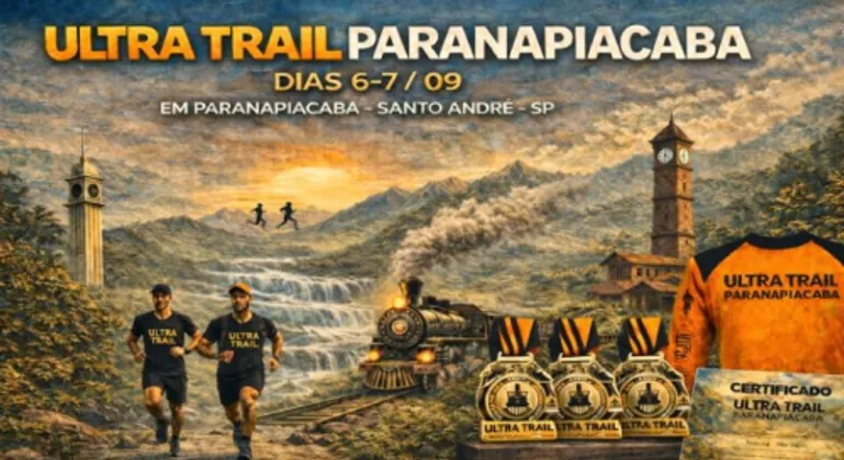 Imagem de divulgação da corrida Ultra Trail Paranapiacaba 2026