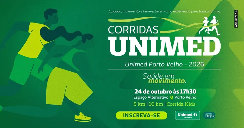 Imagem de divulgação da corrida CORRIDAS UNIMED - Unimed Porto Velho - 2026