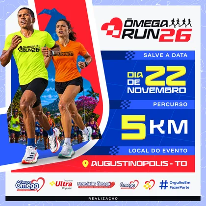 Imagem de divulgação da corrida Ômega Run 26