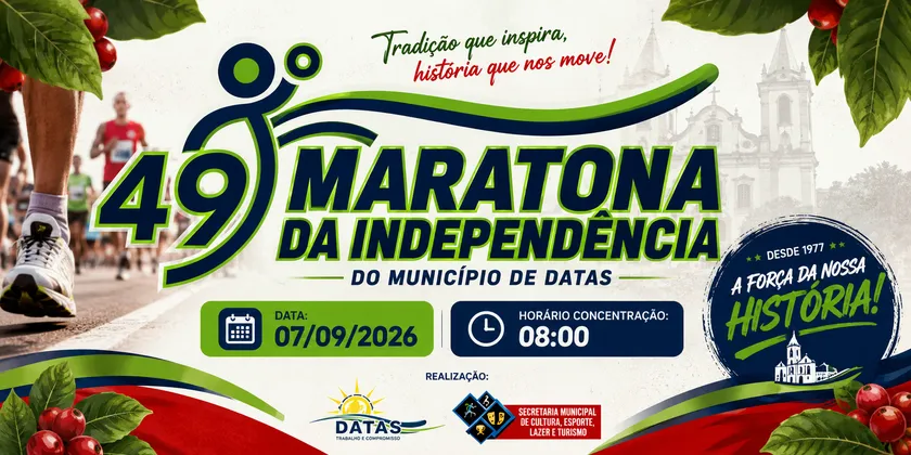 Imagem de divulgação da corrida 49° Maratona Da  Independência Do Municipio De Datas