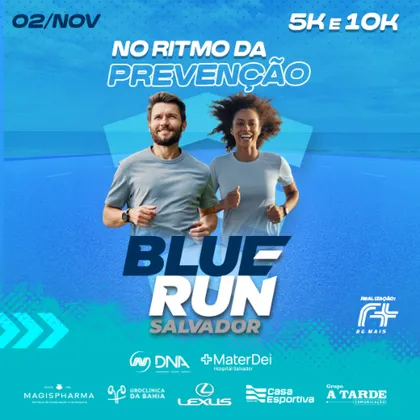 Imagem de divulgação da corrida Blue Run Salvador