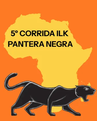 Imagem de divulgação da corrida 5ª Corrida Ilk Pantera Negra