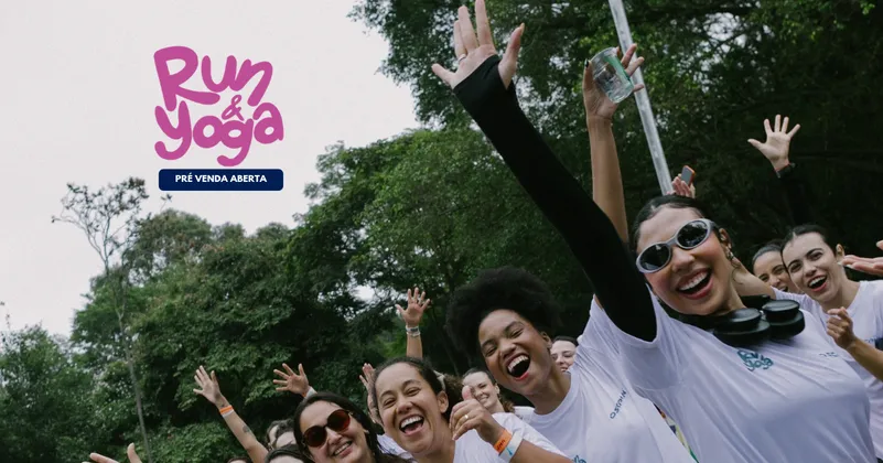 Imagem de divulgação da corrida Run & Yoga #3