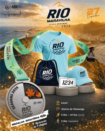 Imagem de divulgação da corrida Rio Maravilha Seasons - 2026 - Rj
